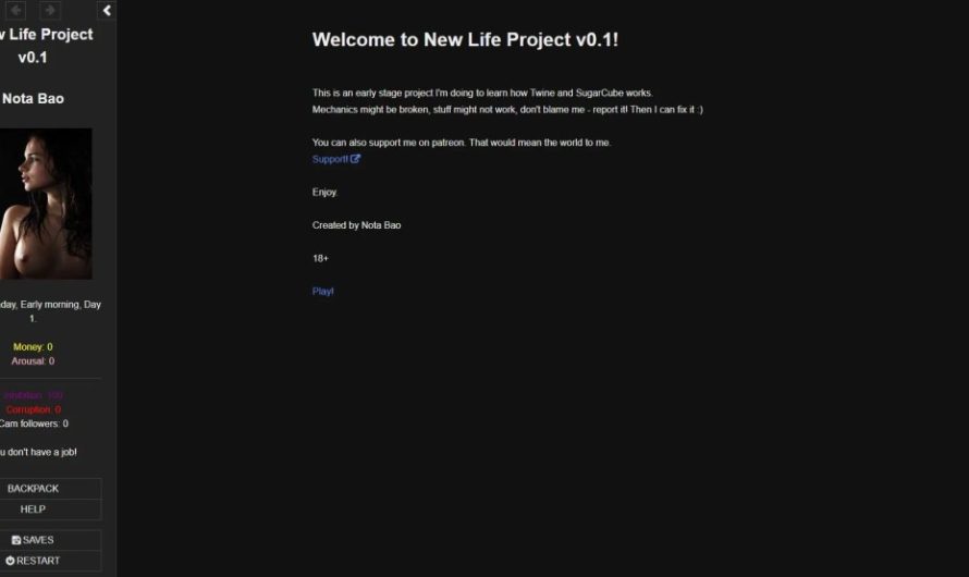 New Life Project [v0.5.5] By Nota Bao